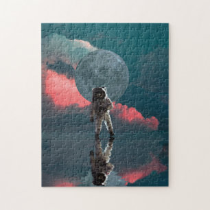 Puzzle Astronaut Moon Galaxy Universe Planet Art Abstrait