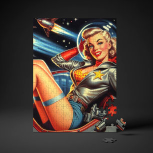 Puzzle Astronaut Pin-up