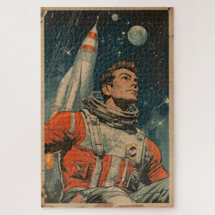 Puzzle Astronaute Art Astronaut Gallery Art Art Vintage