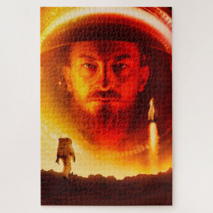 Puzzle Astronaute Bloqué Seul sur Mars Sci-Fi