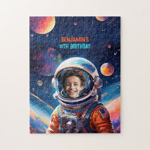 Puzzle Astronaute Espace Profond Planètes Photo Anniversa