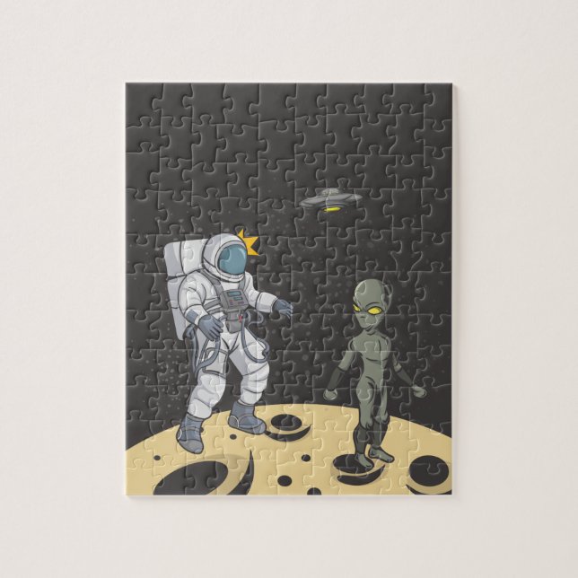 Puzzle Astronaute et alien (Vertical)