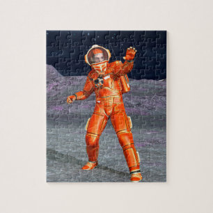 Puzzle Astronaute Explorateur de l'espace martien sur une