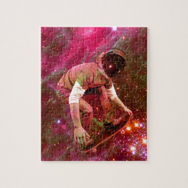 Puzzle Astronaute skateboard (Vertical)