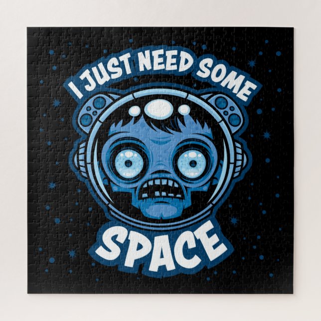 Puzzle Astronaute zombie a besoin d'espace (Vertical)