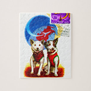 PUZZLE ASTRONAUTES DE CHIEN DE MISSION SPATIALE