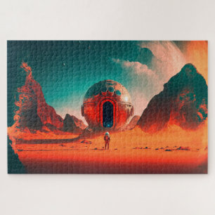 Puzzle Astronautes Humains Explorent une Planète Extrater