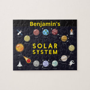 Puzzle Astronome du système solaire pour enfants Monogram