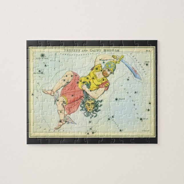 Puzzle Astronomie Ancienne, Persée et la Tête de Méduse (Horizontal)