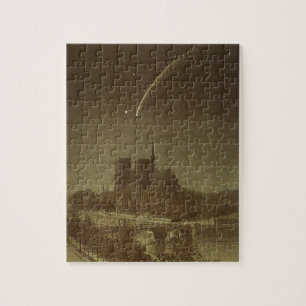Puzzle Astronomie Vintage, Comète Donati au-dessus de Par