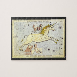 Puzzle Astronomie Vintage, Constellation de la Licorne Mo