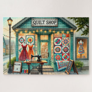 Puzzle Atelier de Courtepointure Cottage Couture Scène Vi
