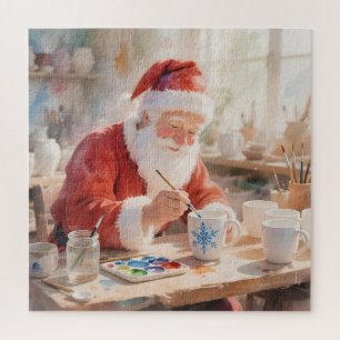 Puzzle Atelier de poterie du Père Noël : céramique peinte