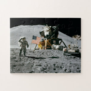 Puzzle Atterrissage historique d'Apollo sur la Lune aux É