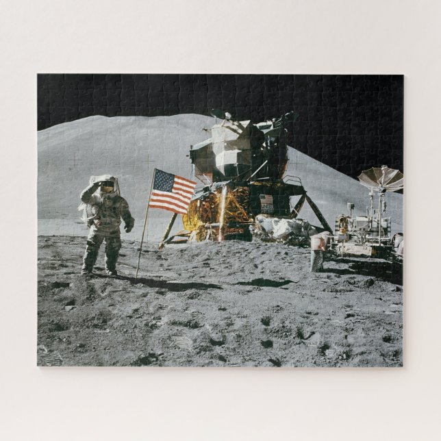 Puzzle Atterrissage historique d'Apollo sur la Lune aux É (Horizontal)
