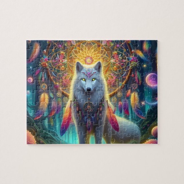 Puzzle Attrape-rêve Loup (Horizontal)