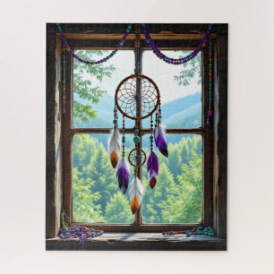 Puzzle Attrape-rêves dans la fenêtre   Art Boho