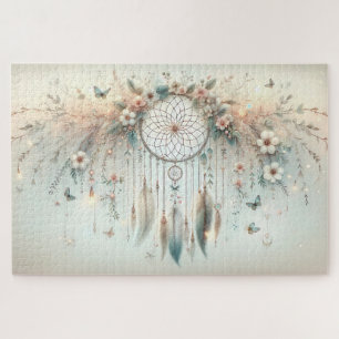 Puzzle Attrape-rêves Floral Papillon Pastel