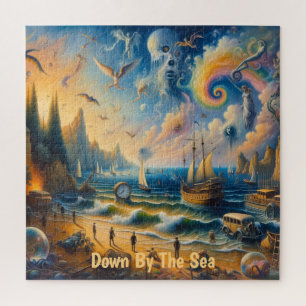 Puzzle Au bord de la mer : un paysage de rêve surréaliste