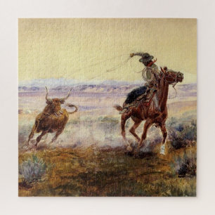 Puzzle « Au bord de l'étang » par Charles M. Russell