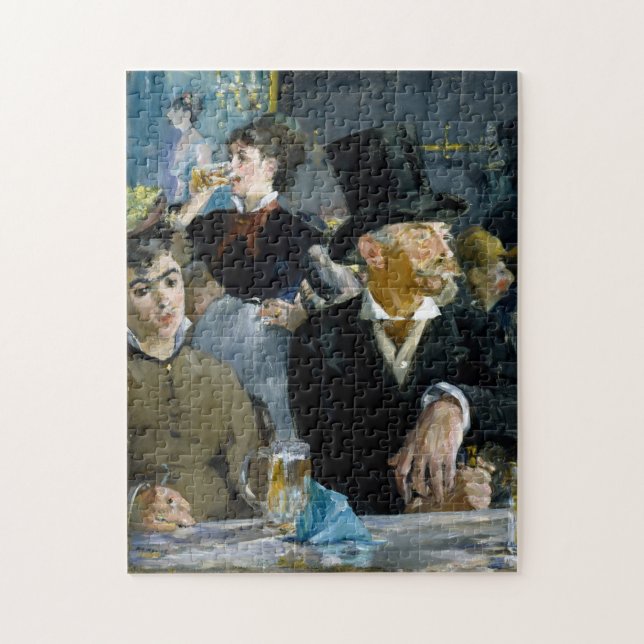 Puzzle Au Café par Manet Impressionnist Painting (Vertical)