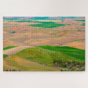 Puzzle Au-dessus de la Palouse peinte de Steptoe Butte du