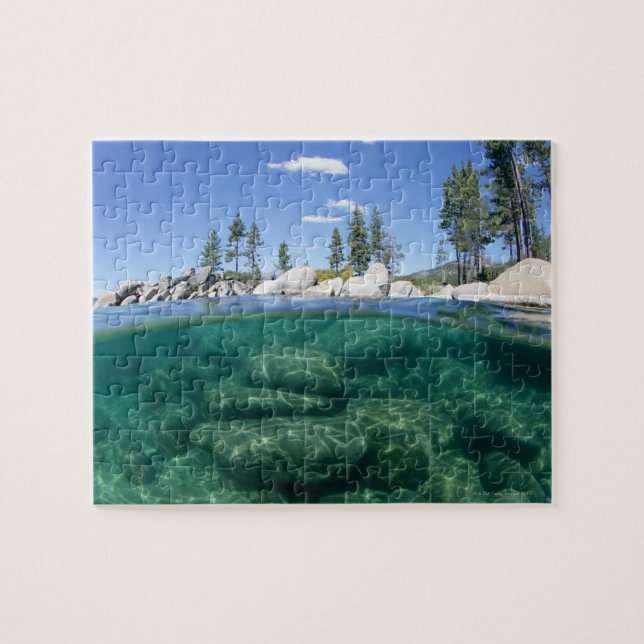 Puzzle Au-dessus et au-dessous du lac Tahoe (Horizontal)