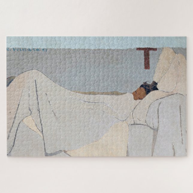 Puzzle Au lit, Édouard Vuillard (Horizontal)