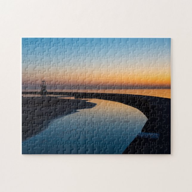 Puzzle Aube du phare de North Chicago (Horizontal)
