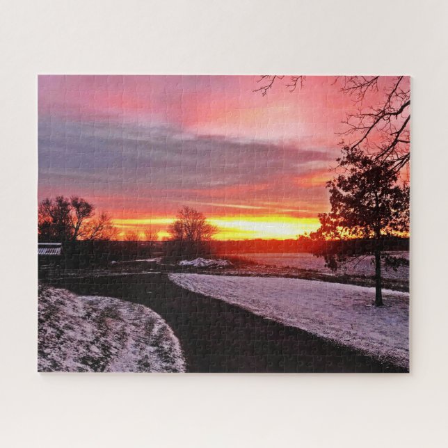 PUZZLE AUBE EN HIVER (Horizontal)