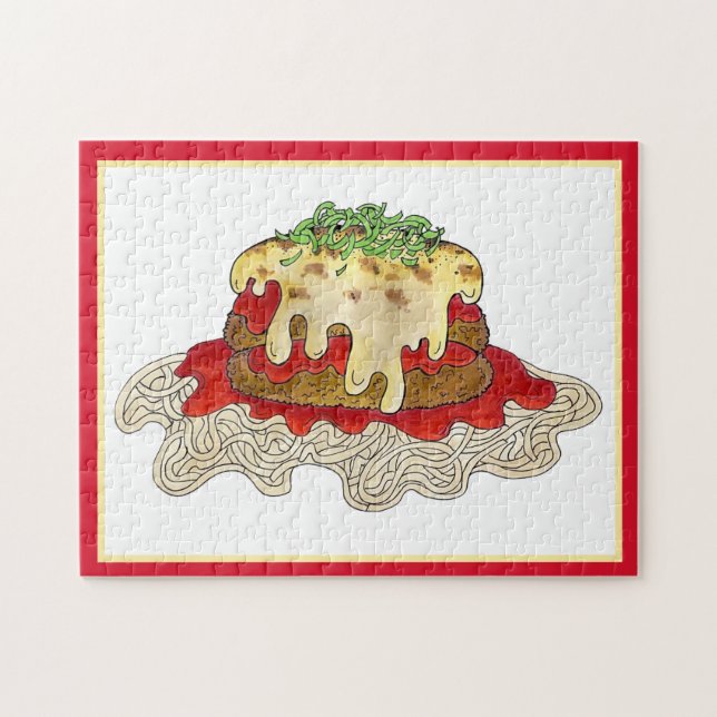 Puzzle Aubgergine Parme Parmesan Italien (Horizontal)