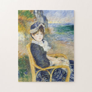 Puzzle Auguste Renoir By The Seashore Woman Portrait
