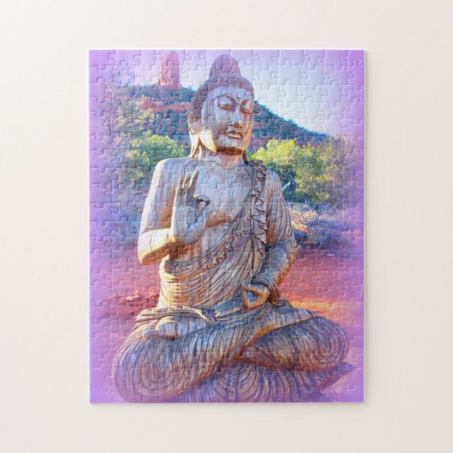 Puzzle aura Bouddha de lavande (Vertical)