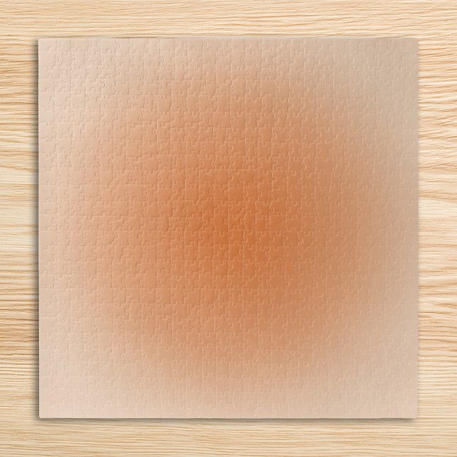 Puzzle Aura ombrée orange pâle (Pale Orange Aura Ombre Jigsaw Puzzle)