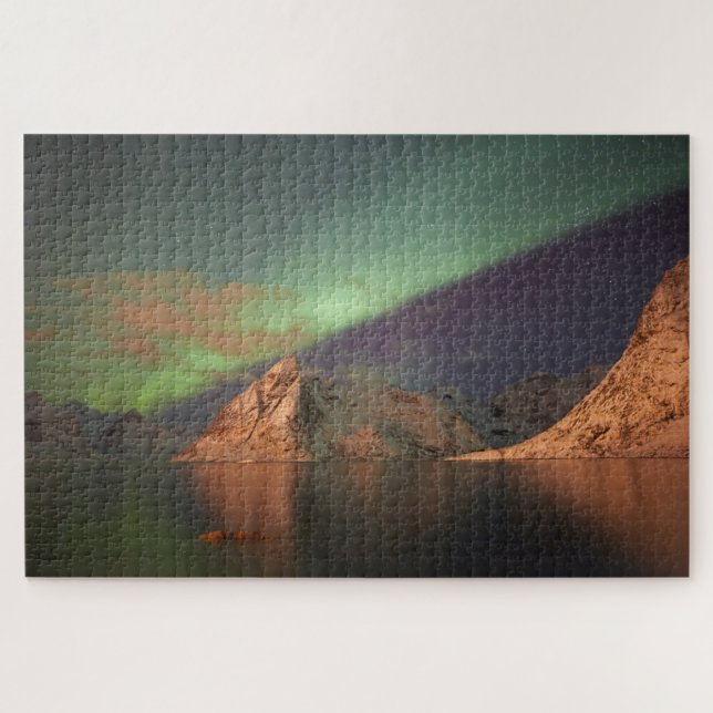 Puzzle Aurora Borealis, Lumières polaires (Horizontal)