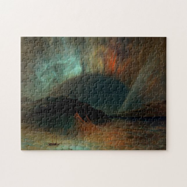 Puzzle Aurora Borealis par l'église Frederic Edwin (Horizontal)