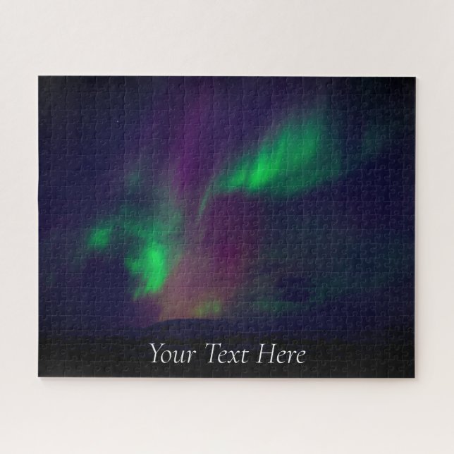 Puzzle Aurora Borealis Starry Night Starry Sky Winter (Horizontal)