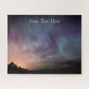 Puzzle Aurora Borealis Starry Night Stars Sky Winter Jigs