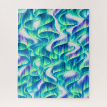 Aurore Boréale Motif Abstrait