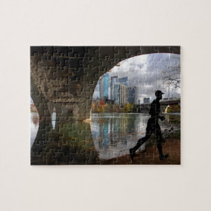 Puzzle Austin Texas Lady Bird Lake Trail Runer