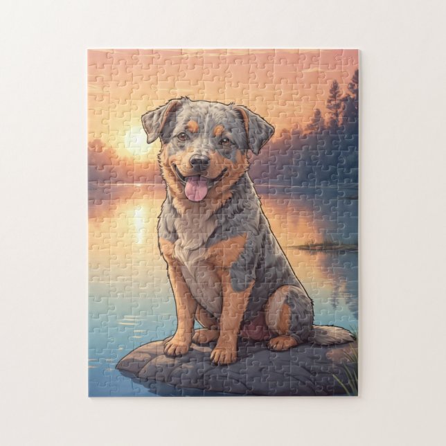 Puzzle Australian Cattle dog (Vertical)