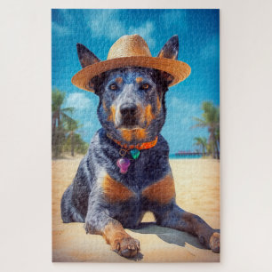 Puzzle Australian Cattle on Beach, cadeau d'été des amour