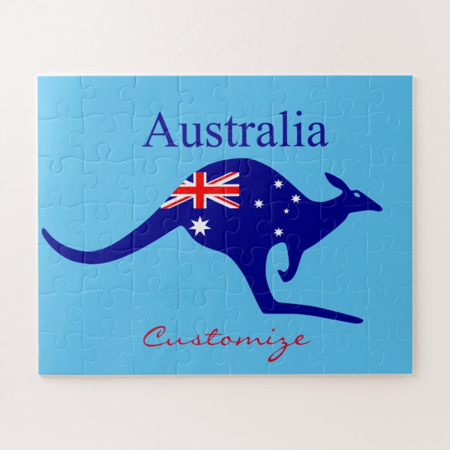 Puzzle Australie Drapeau Kangaroo Thunder_Cove (Horizontal)