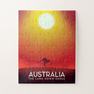 Puzzle Australie "La terre d'en bas" impression de vacanc