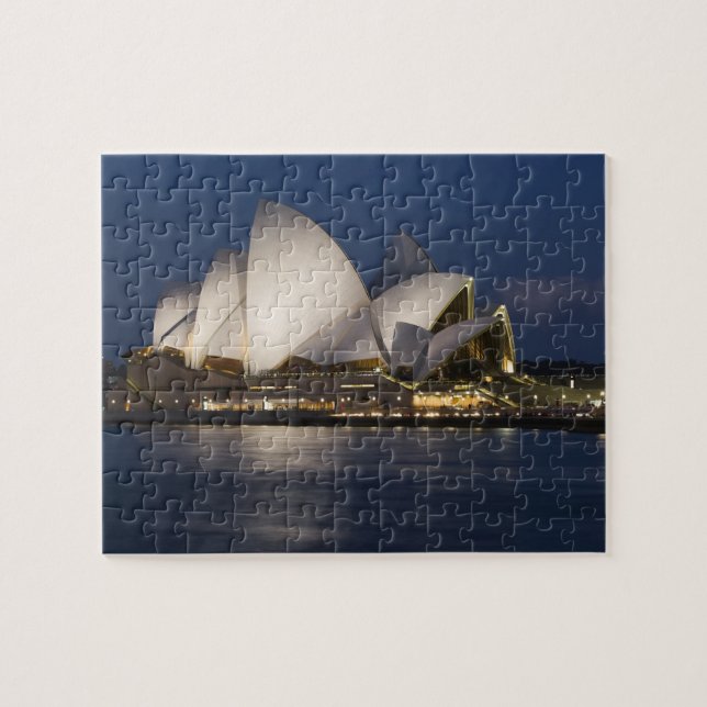 Puzzle Australie, Sydney. Opéra de nuit sur (Horizontal)