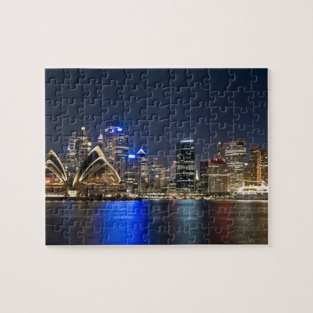 Puzzle Australie, Sydney. Skyline avec l'Opéra vu (Horizontal)