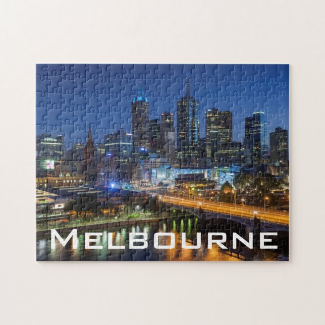 Puzzle Australie, Victoria, Melbourne, ciel avec (Horizontal)