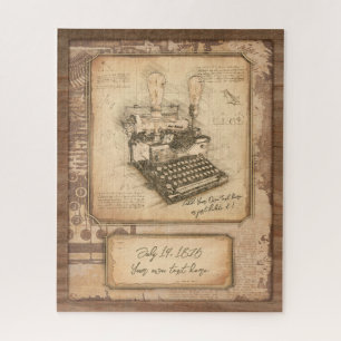 Puzzle Auteur / Ecrivain / Editeur . Cadeau d'art vintage