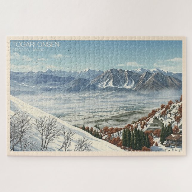Puzzle Authentic Japan Snow Culture – Togari Onsen (Horizontal)