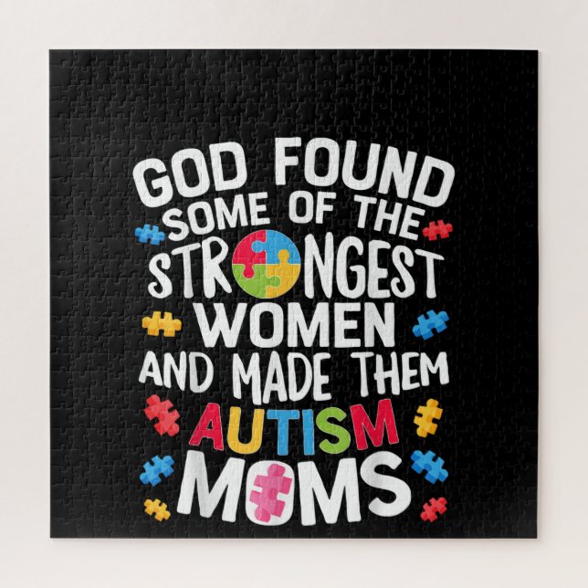 Puzzle Autistic | God Found Some Of The Strongest Women (Vertical)